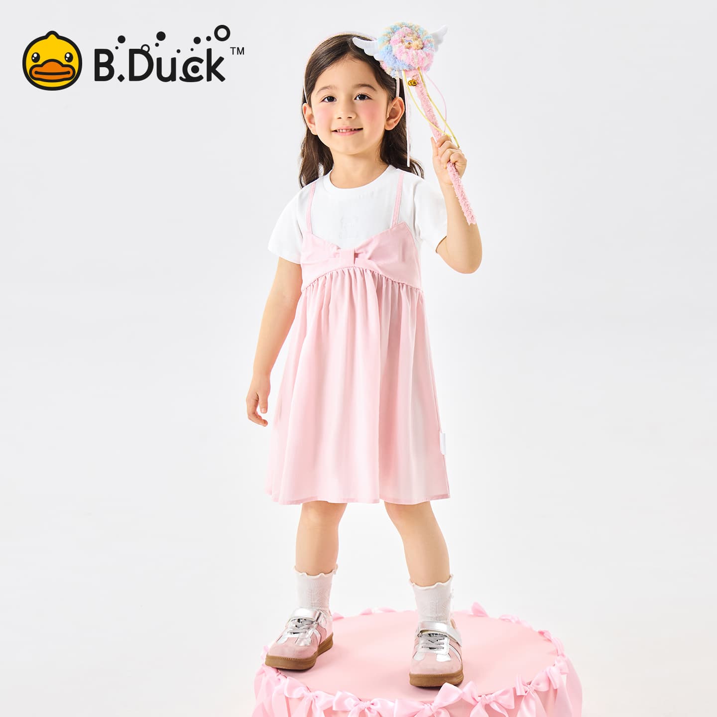 B.Duck Платье Разборный обруч И Лето Подростки - изображение 3