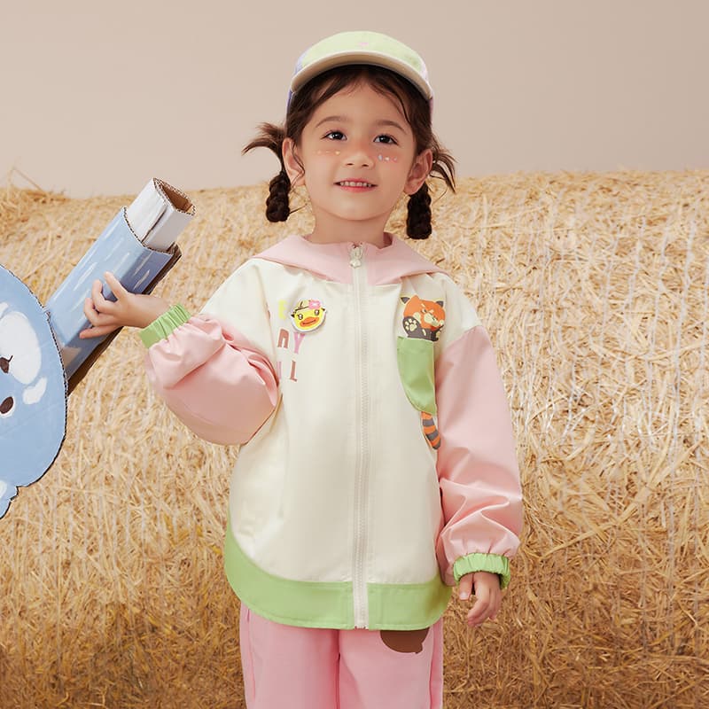 B.Duck Светло-бежевый белый Kids Куртки - изображение 5
