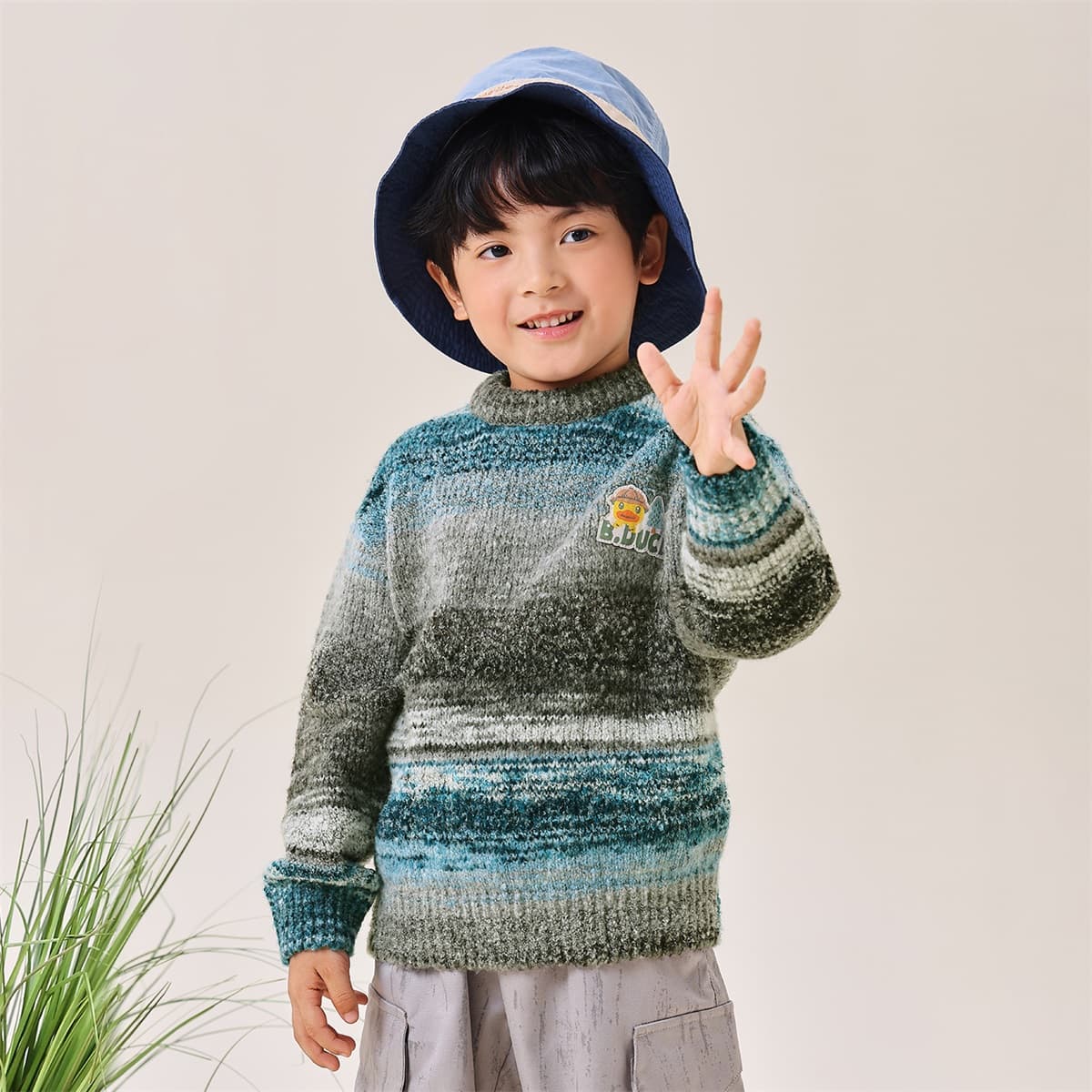 B.Duck Dusty Бирюзовый Детские Свитеры - изображение 5