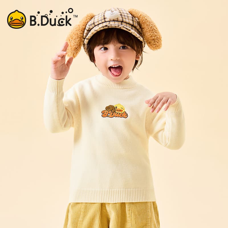 B.Duck Светло-бежевый белый Kids Свитера - изображение 3