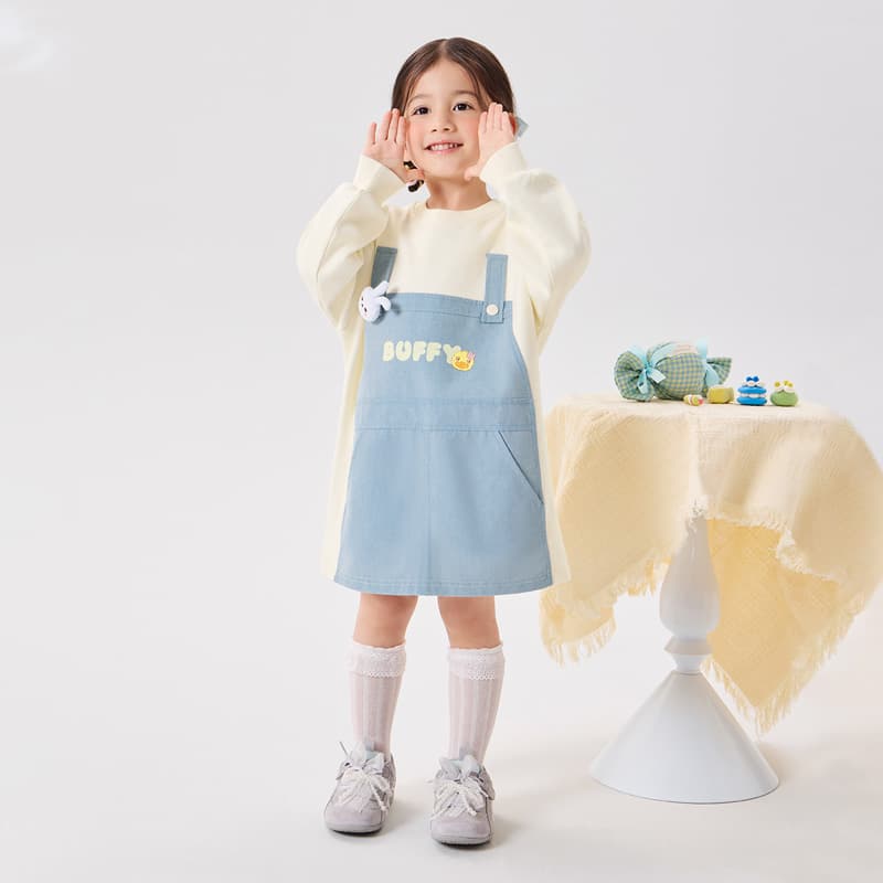 B.DUCK Кремовый Абрикос Kids Платья - изображение 7