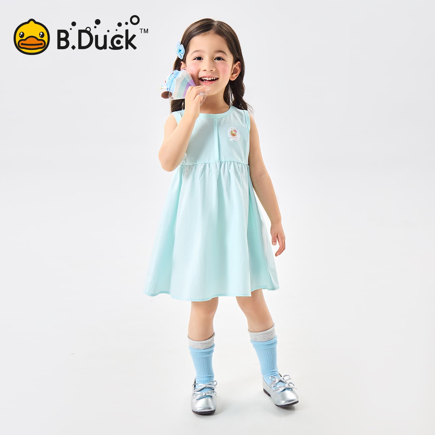 B.Duck Платье Разборный обруч И Лето Подростки - изображение 4