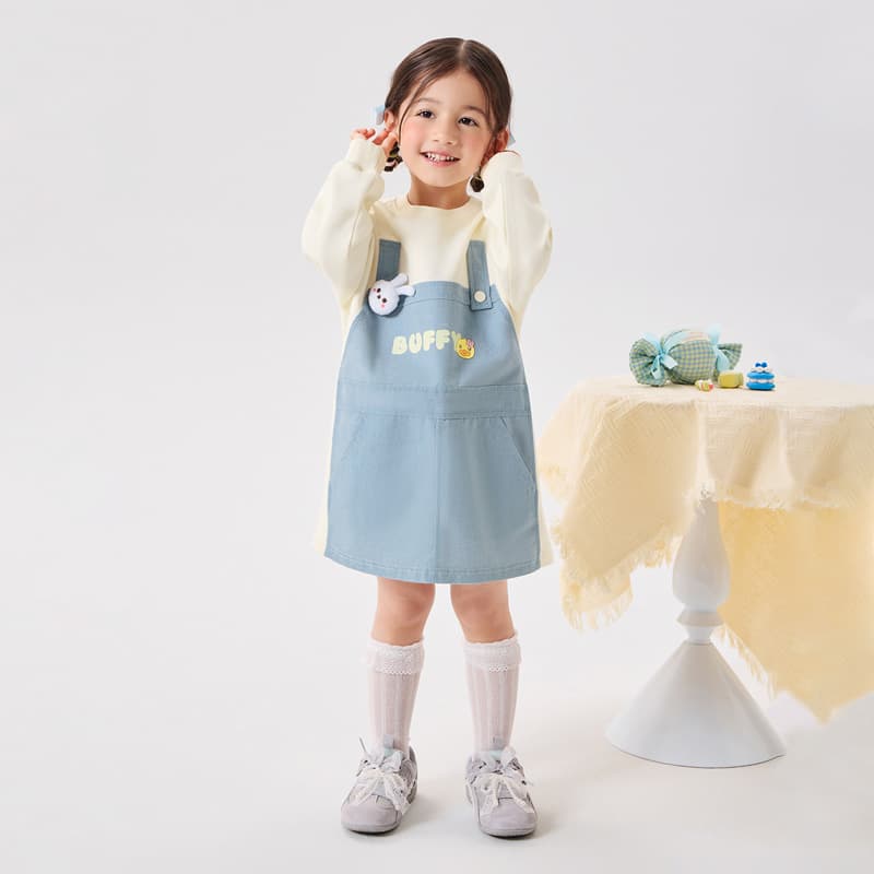 B.DUCK Кремовый Абрикос Kids Платья - изображение 3