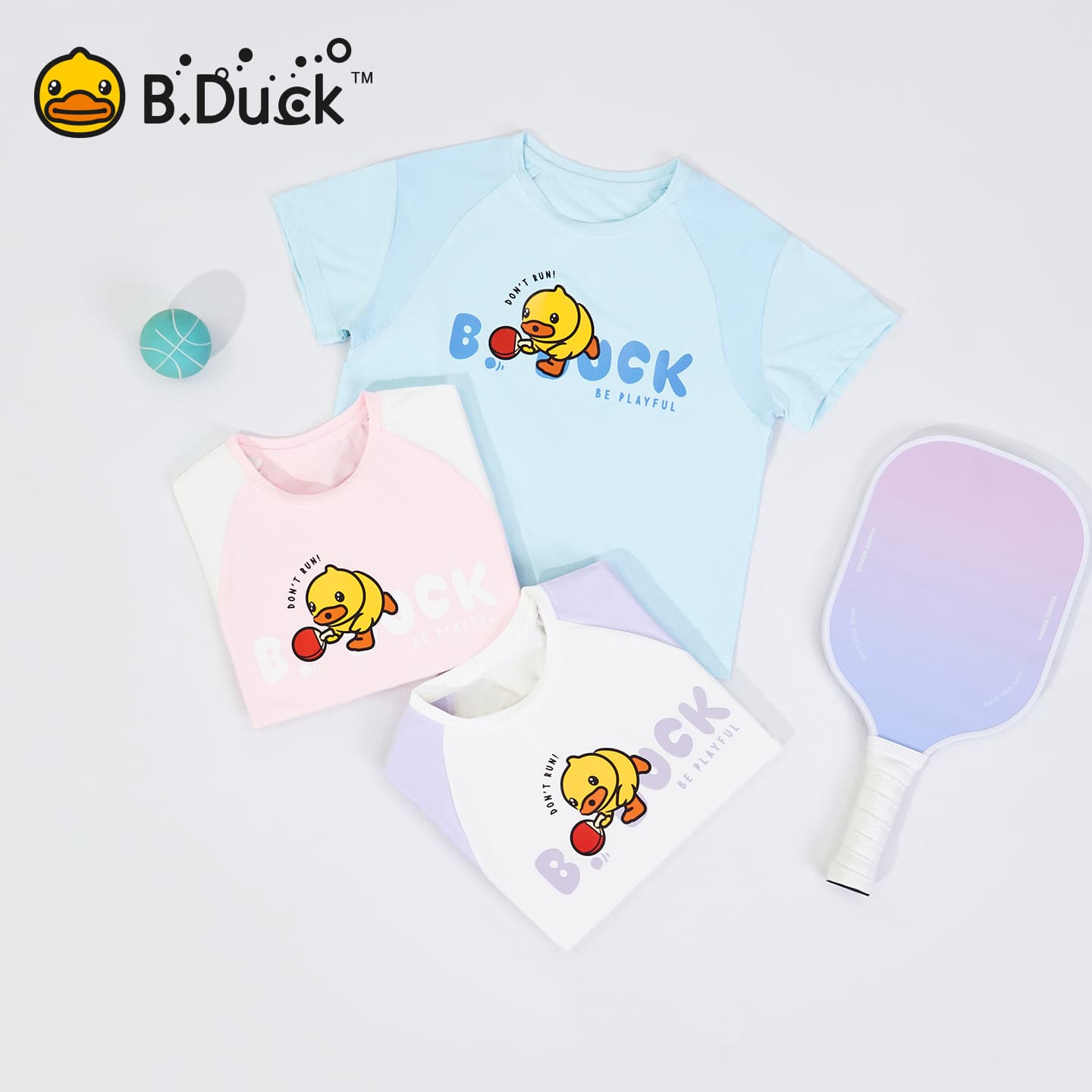 Футболка B.Duck Детская футболка с разборным обручом и летним дизайном для подростков - изображение 3