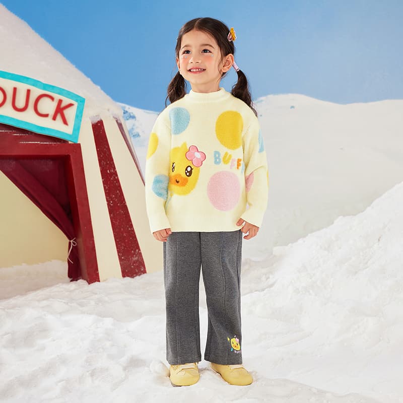 B.Duck Светло-бежевый белый Kids Свитера - изображение 8