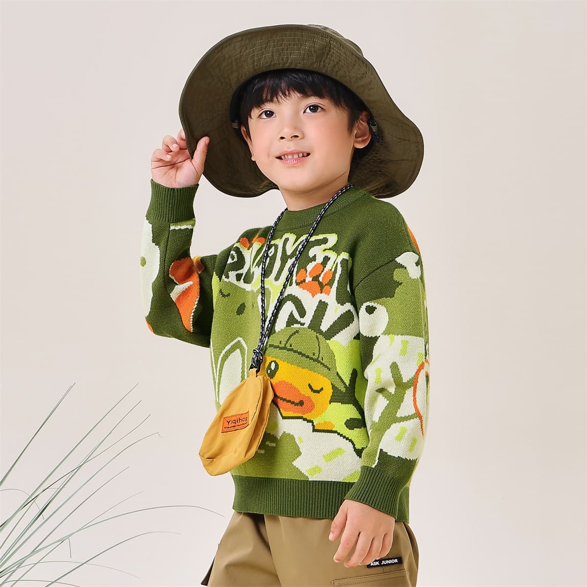B.Duck Лесной зеленый Kids Свитера - изображение 6