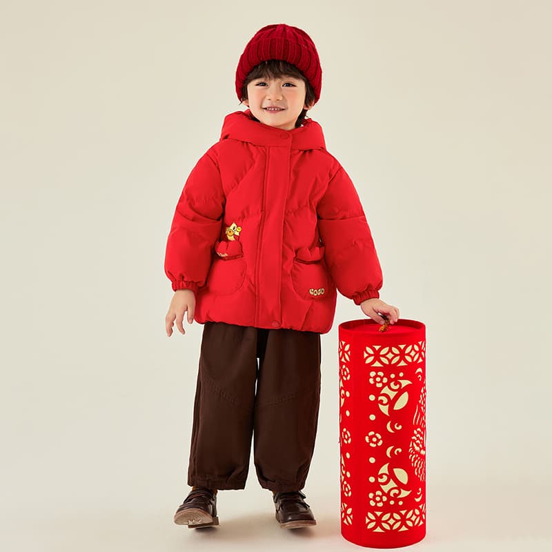 B.Duck Китай Красный Kids Пуховые Куртки - изображение 8