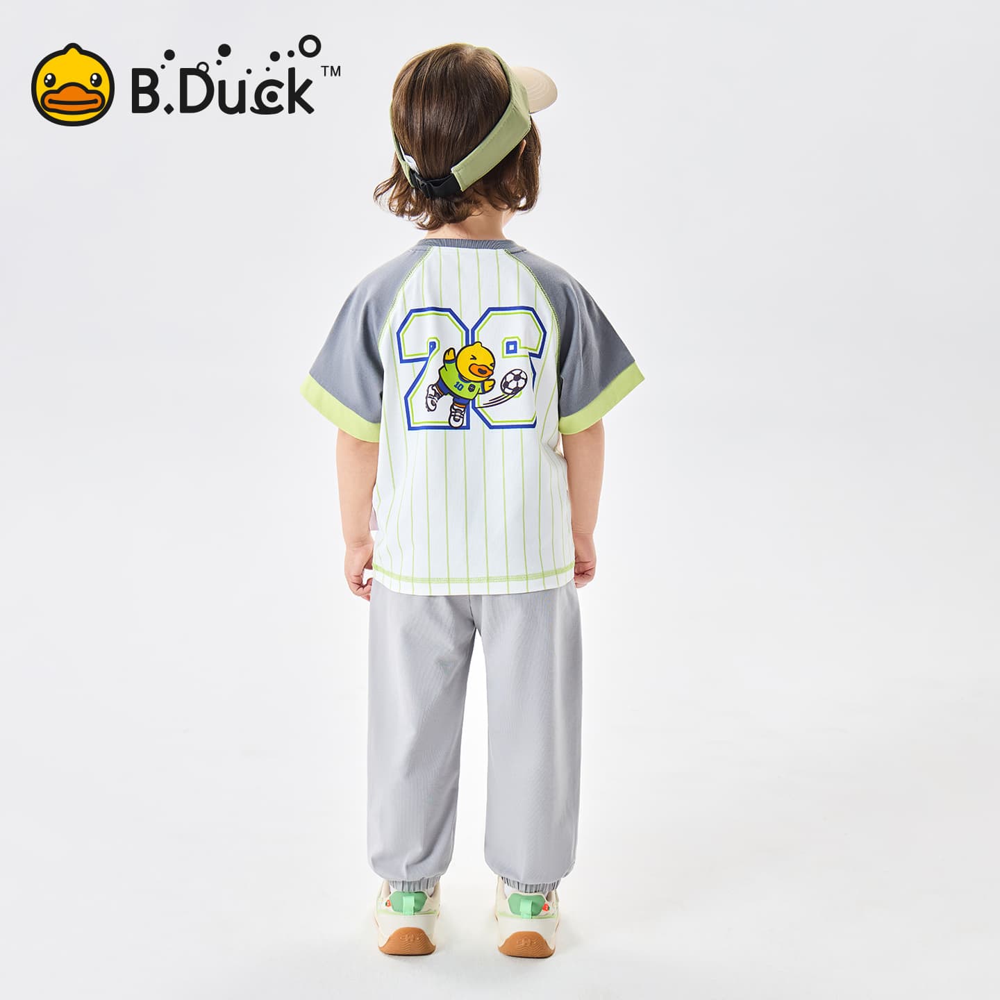 Футболка B.Duck Круглый вырез Короткий рукав T-рубашки Разборный обруч И Лето Подростки - изображение 8