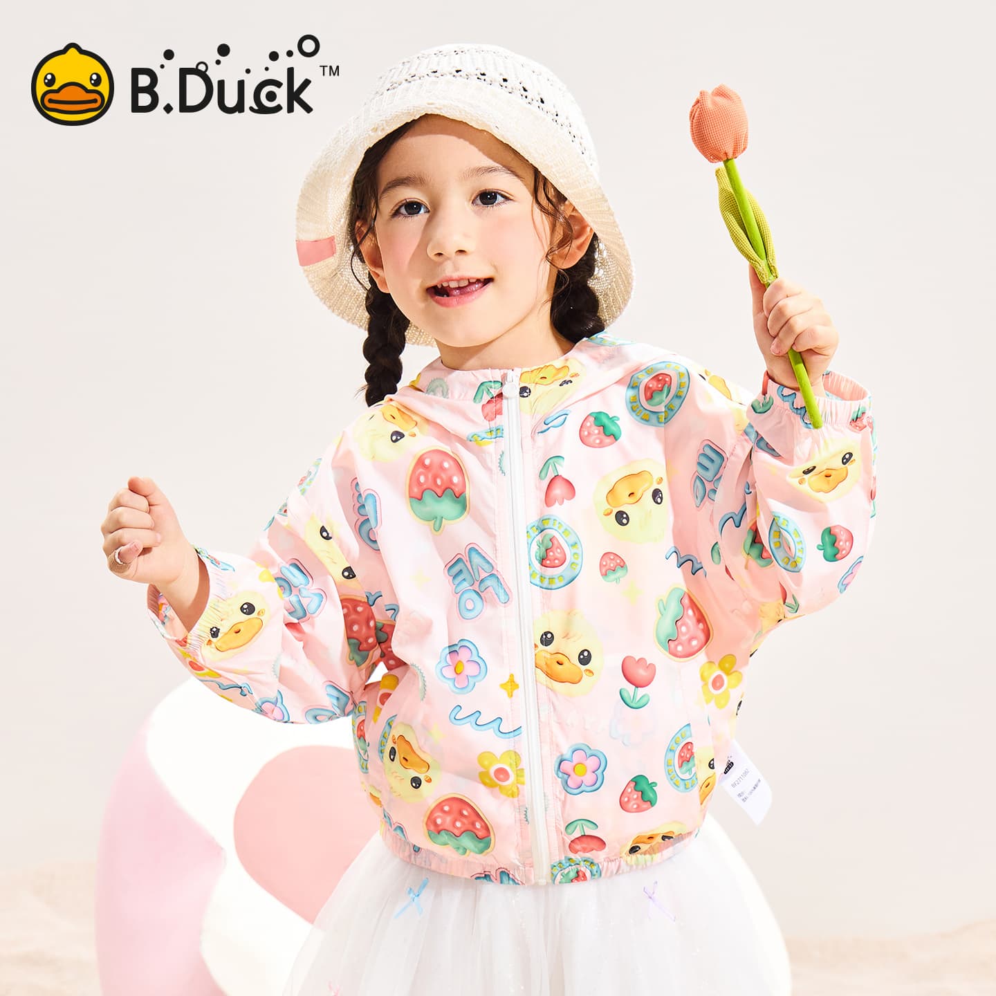 B.DUCK Солнцезащитный Пальто Разборный обруч And Лето Детский - изображение 5