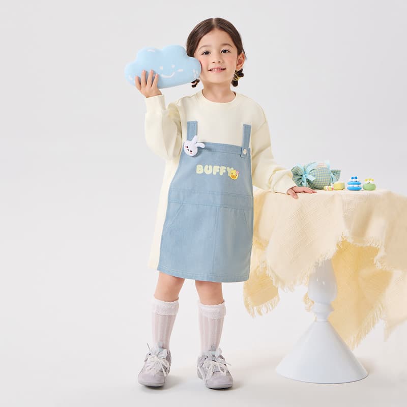 B.DUCK Кремовый Абрикос Kids Платья - изображение 6