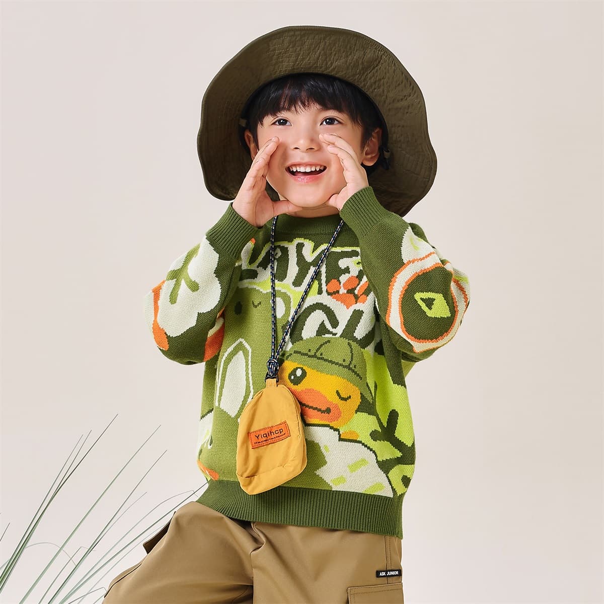 B.Duck Лесной зеленый Kids Свитера - изображение 5