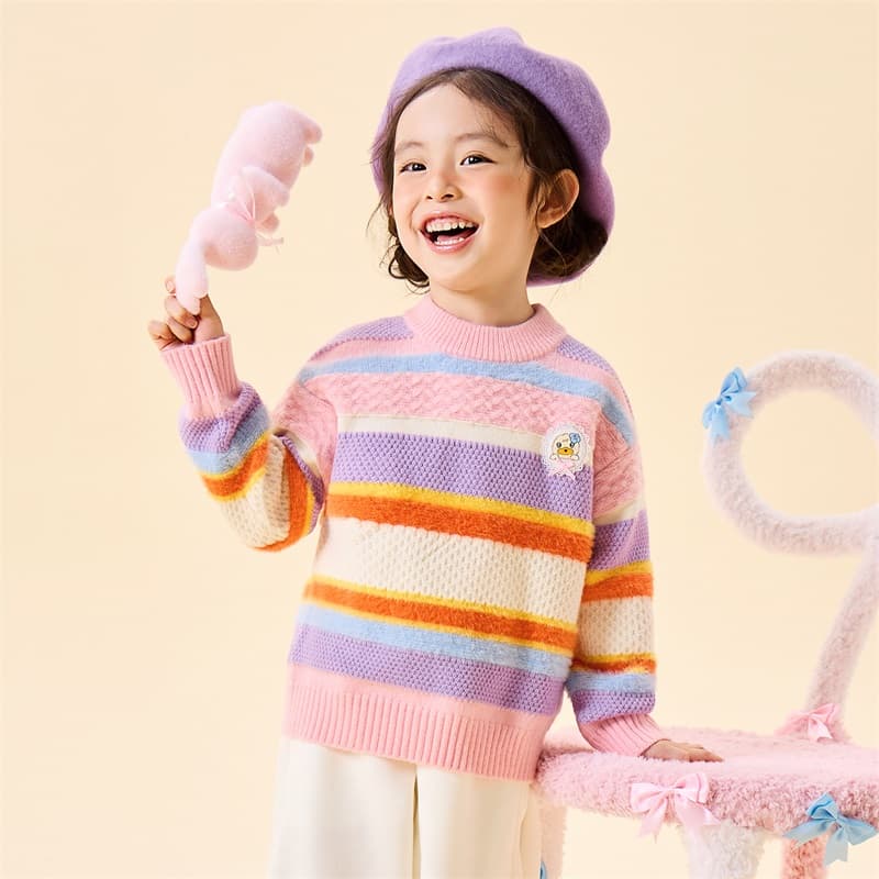 B.DUCK Collaboration Розовый Вишневый KIDS Свитера - изображение 7