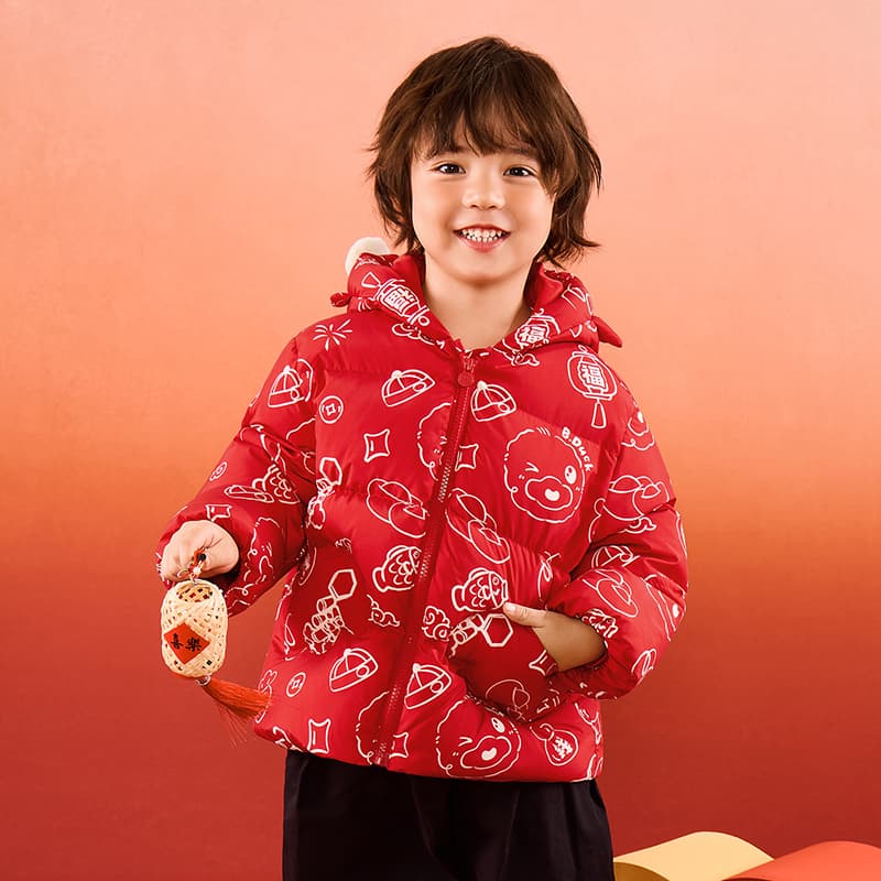 B.DUCK Collaboration Китай Красный KIDS Пуховики - изображение 6