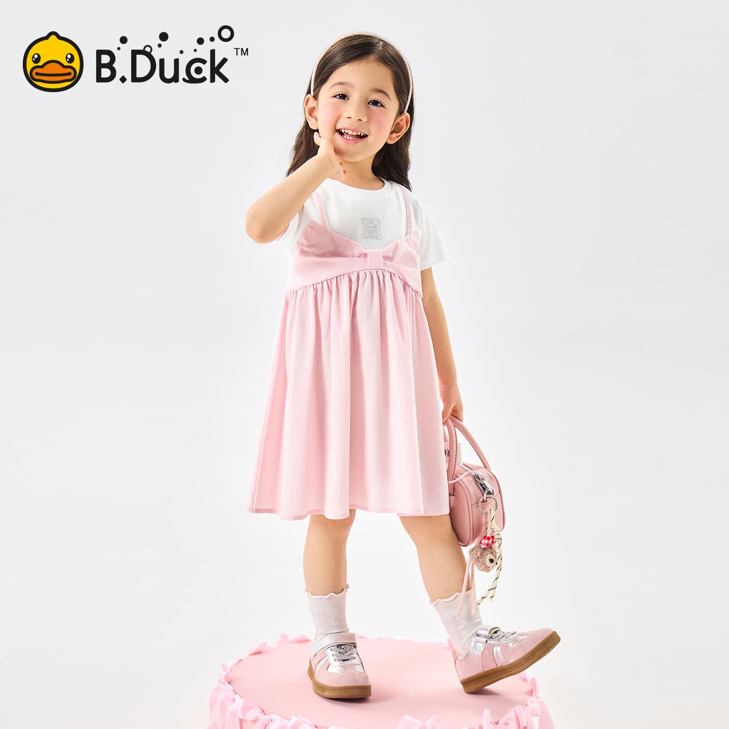 B.Duck Платье Разборный обруч И Лето Подростки - изображение 4