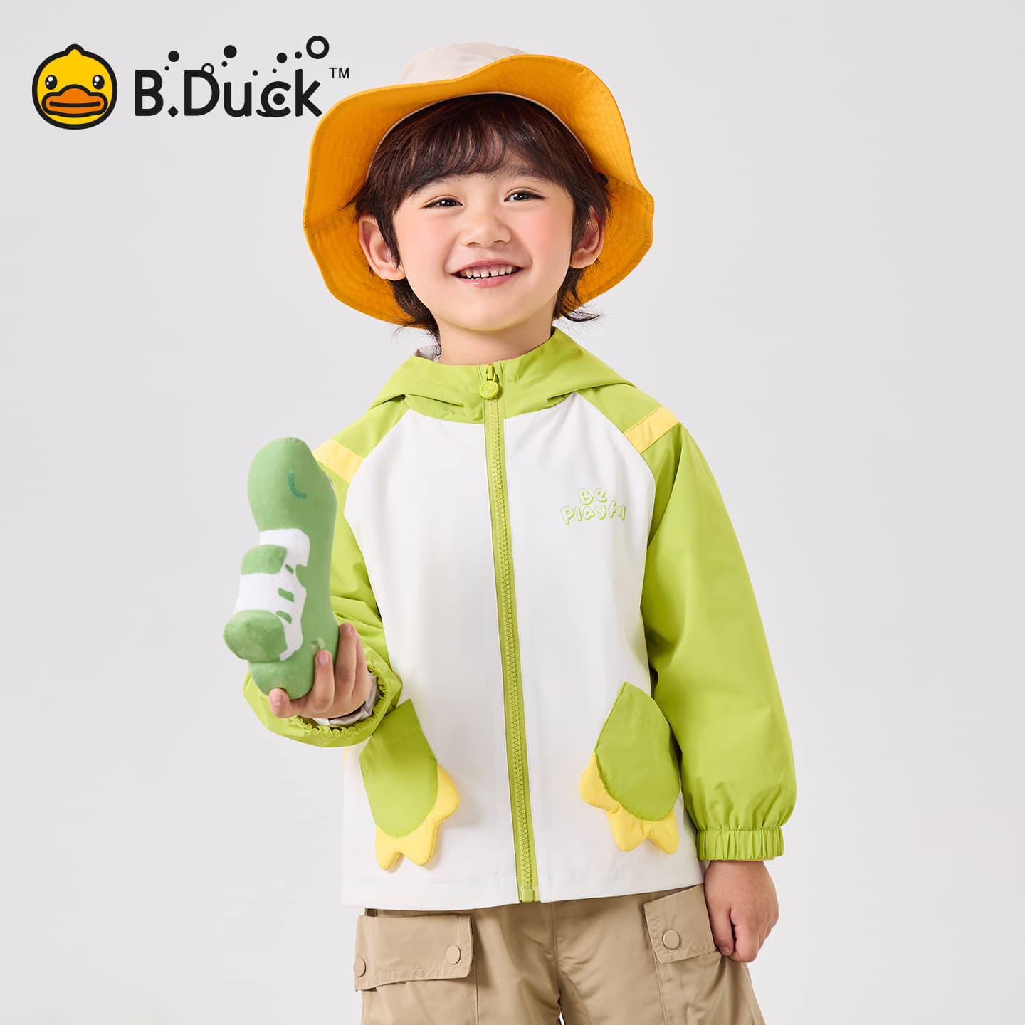 B.Duck Светло-бежевый белый Kids Куртки - изображение 3