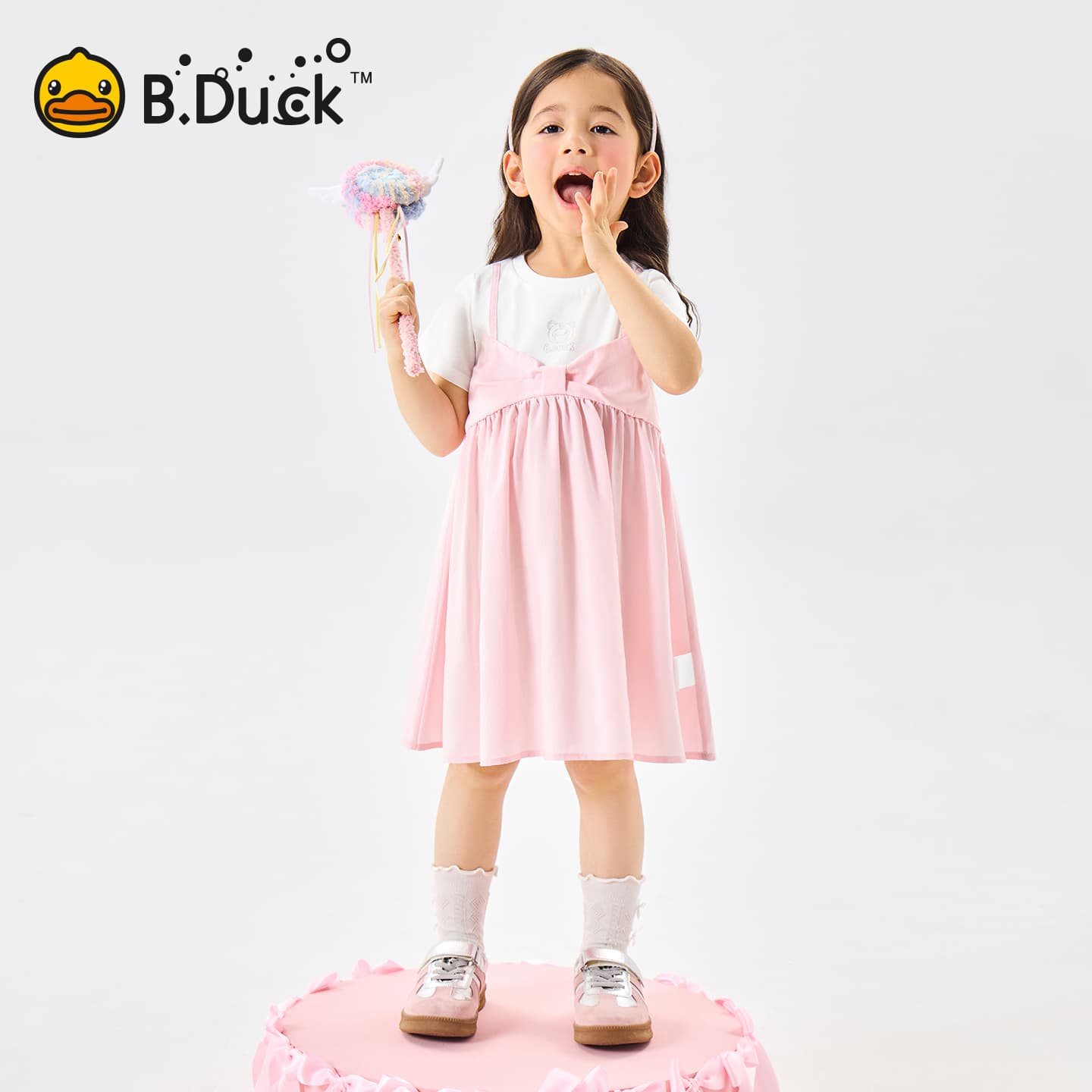 B.Duck Платье Разборный обруч И Лето Подростки - изображение 5
