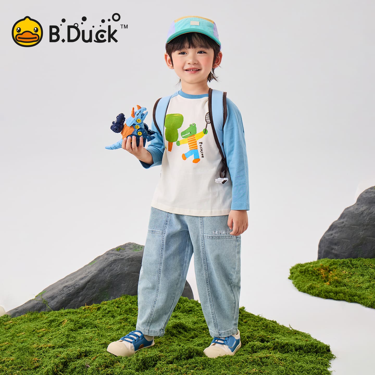 B.DUCK Светло-синие Джинсы для детей - изображение 8