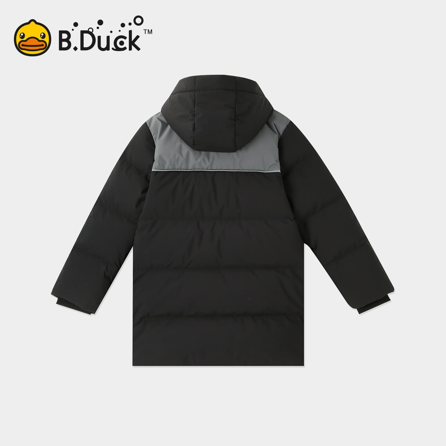 B.Duck Черный Серый Kids Пуховики - изображение 7
