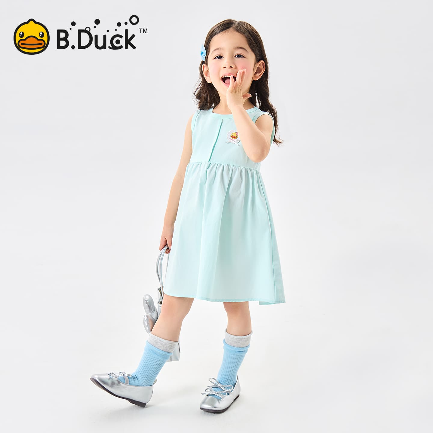 B.Duck Платье Разборный обруч И Лето Подростки - изображение 3