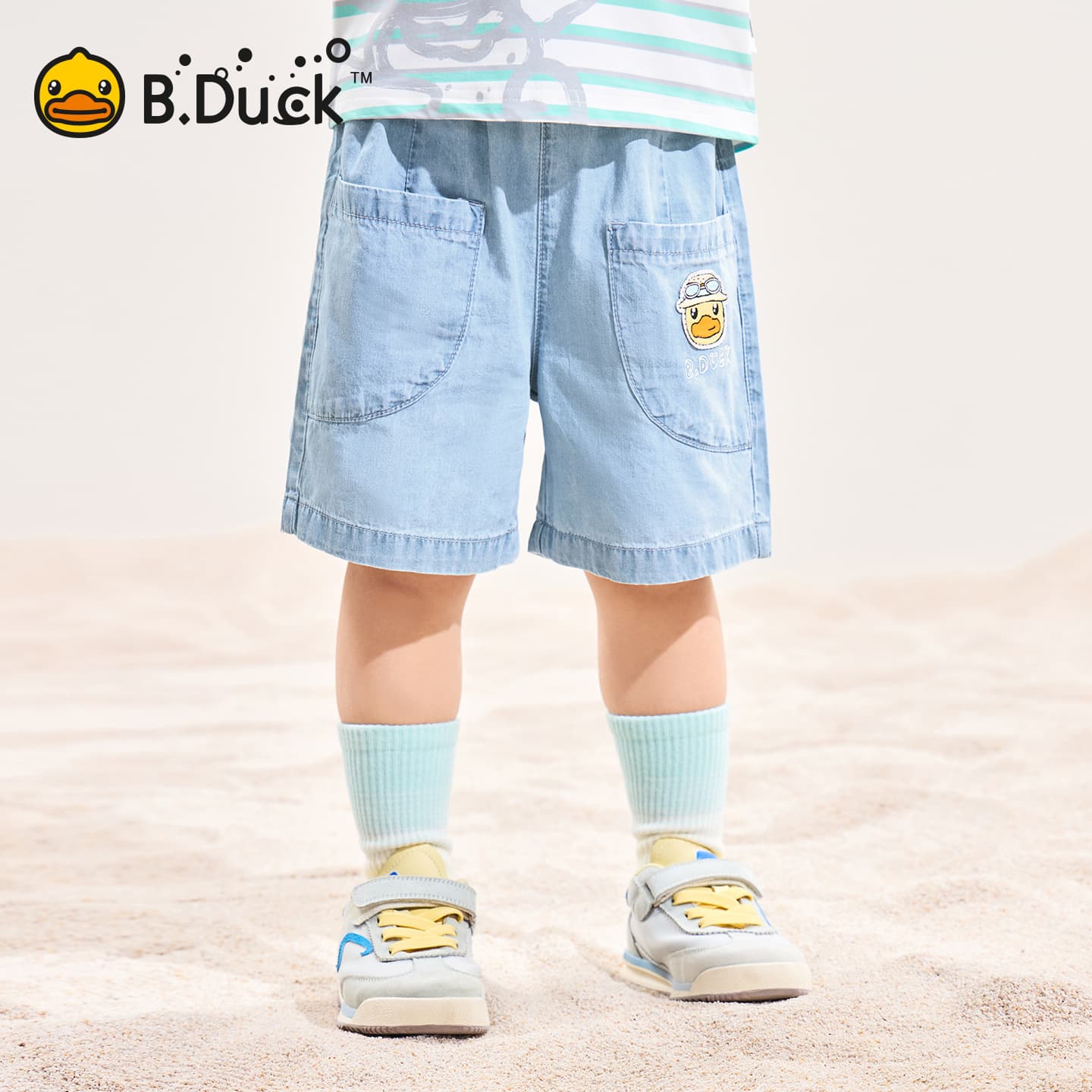 B.DUCK Разборный обруч и Летние джинсовые шорты для подростков - изображение 5