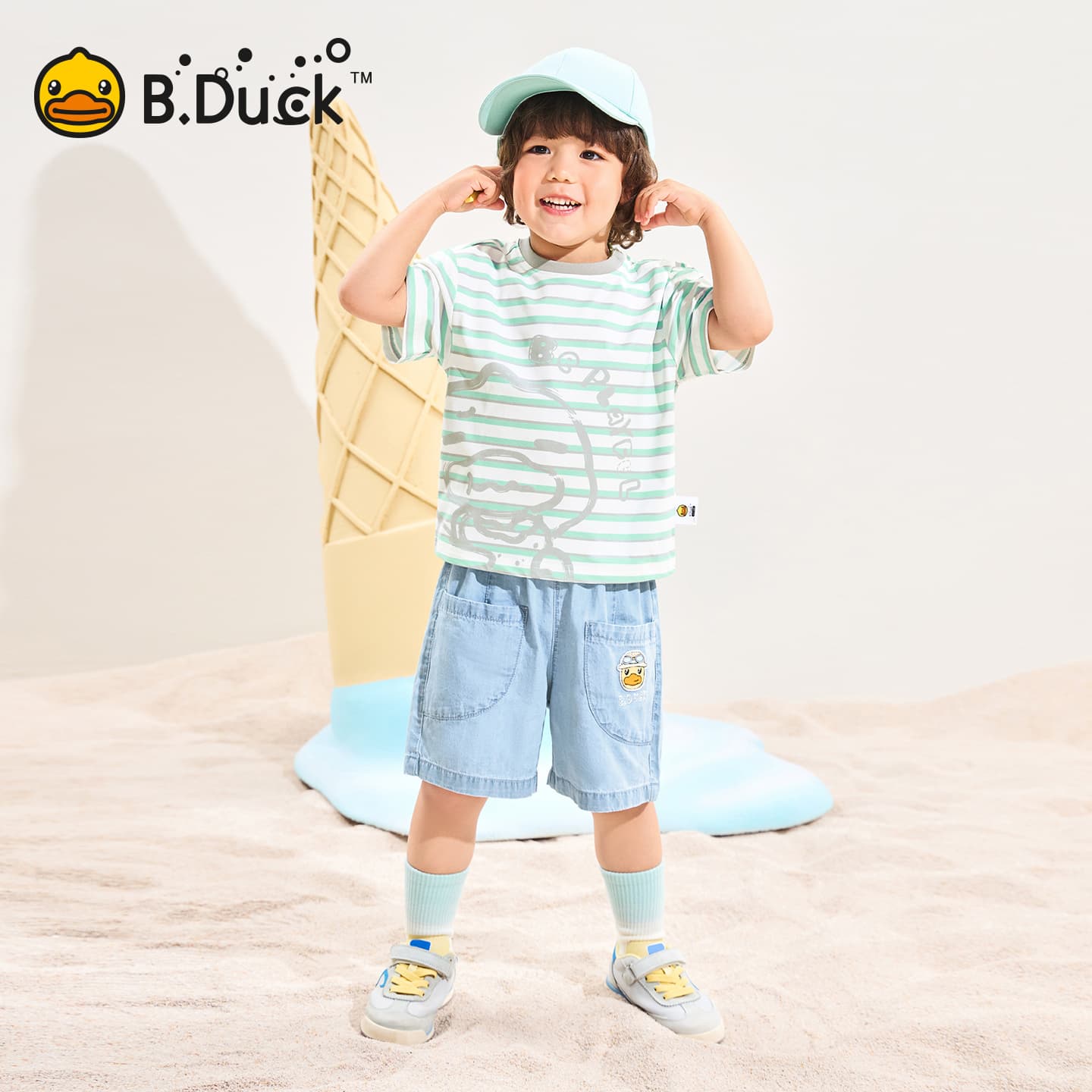 B.DUCK Разборный обруч и Летние джинсовые шорты для подростков - изображение 8