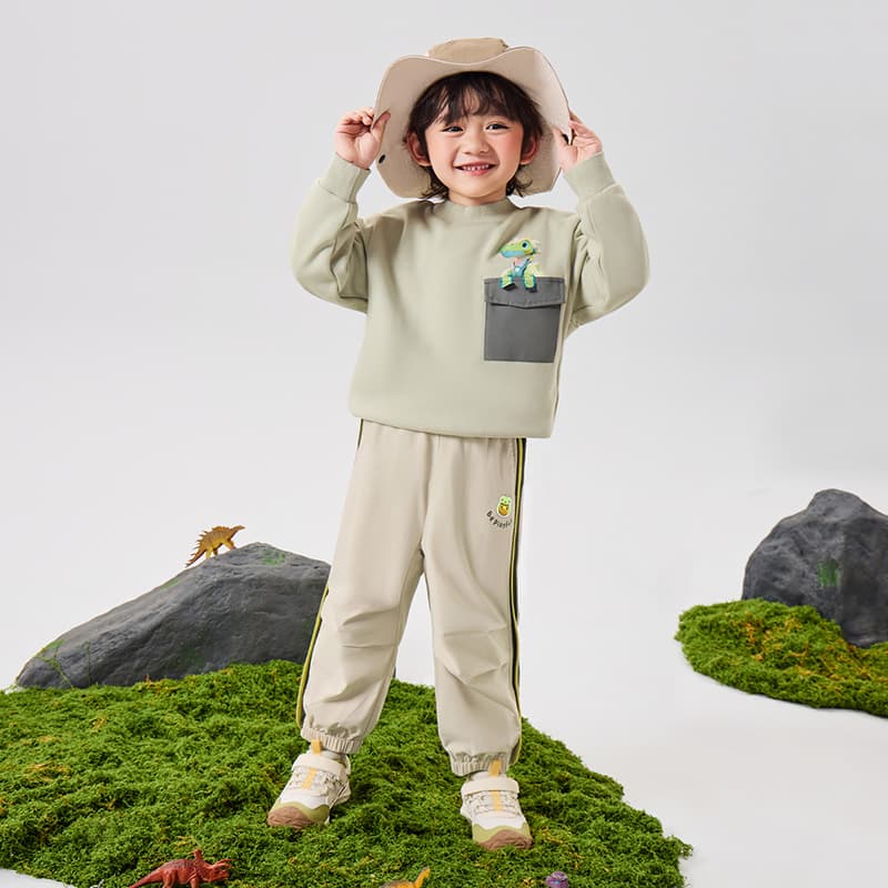 B.DUCK Хаки Kids Спортивные трикотажные брюки - изображение 8
