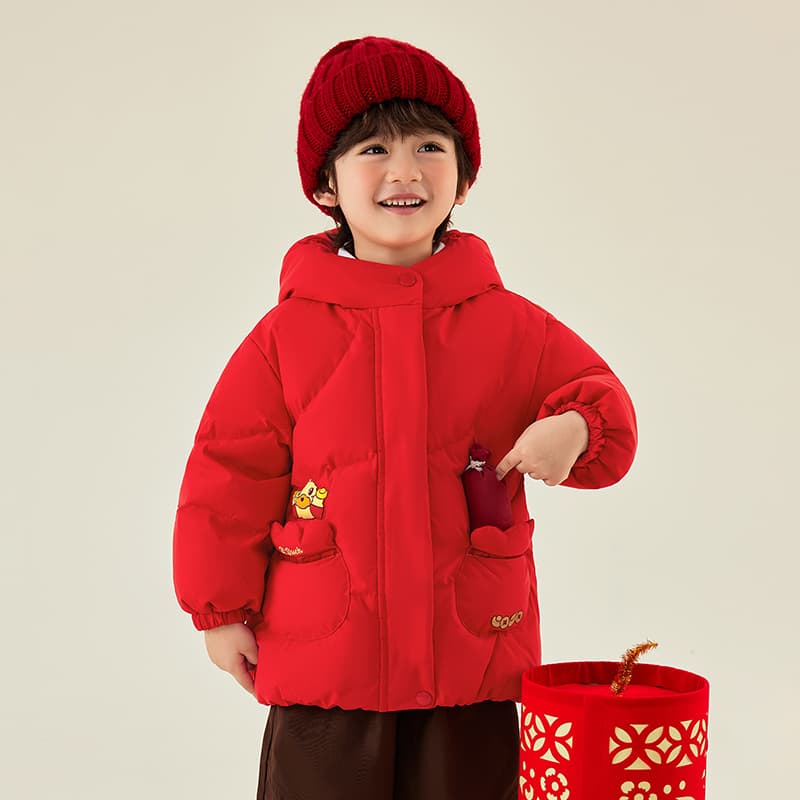 B.Duck Китай Красный Kids Пуховые Куртки - изображение 7