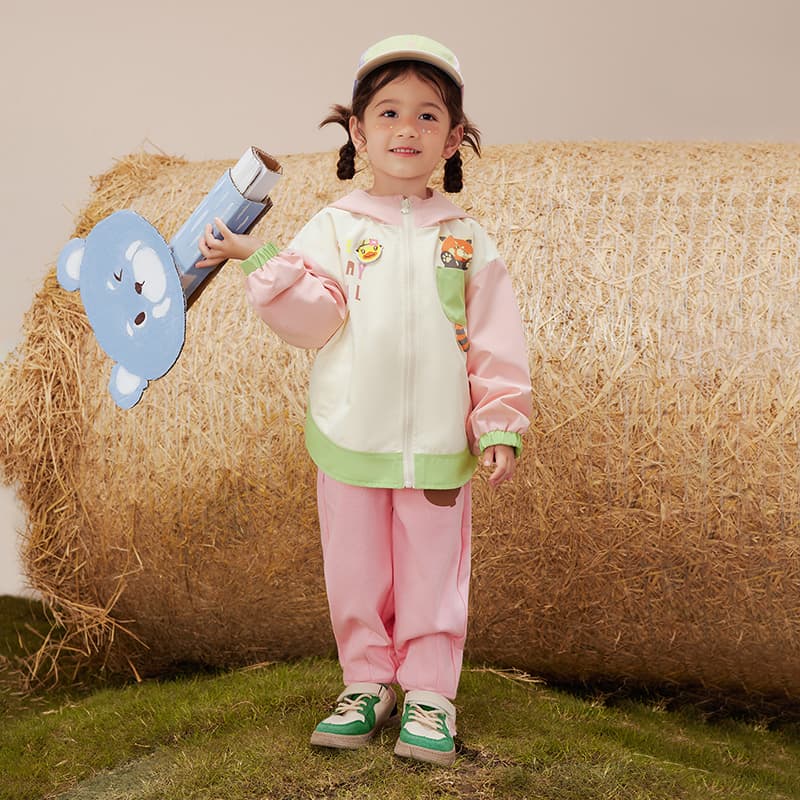 B.Duck Светло-бежевый белый Kids Куртки - изображение 8