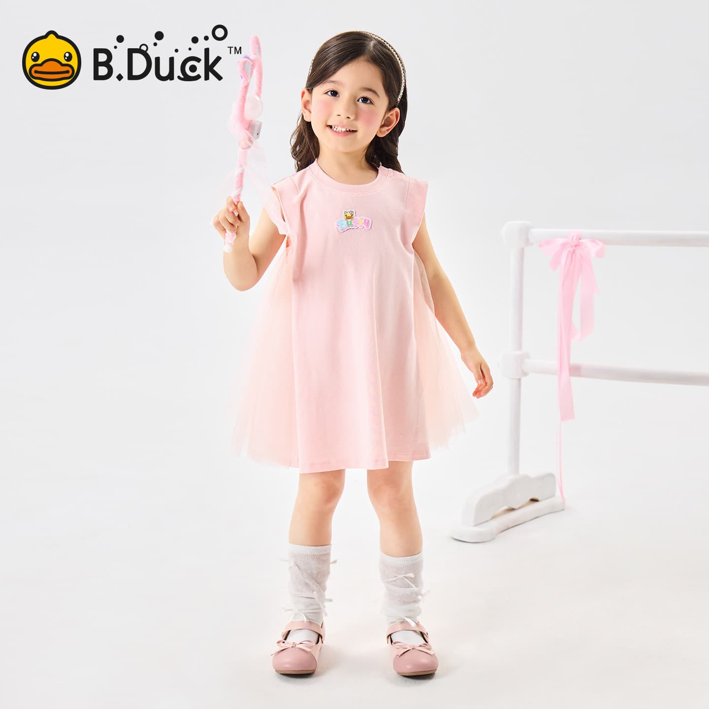 B.Duck Платье Разборный обруч И Лето Подростки - изображение 3