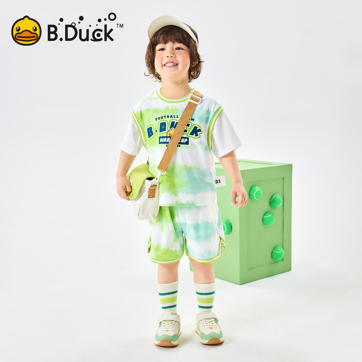 B.DUCK T Рубашка Шорты Комплект Магия Цветы Разборный Обруч И Лето Подростки - изображение 6