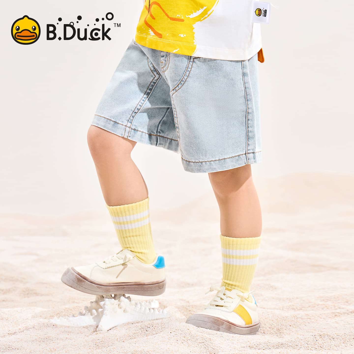B.Duck Разборный обруч и Летние джинсовые шорты для подростков - изображение 6