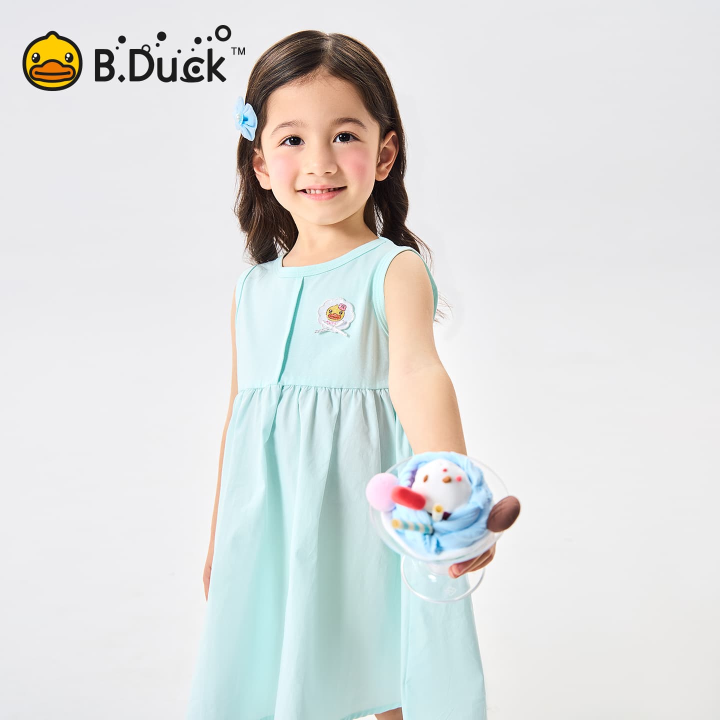 B.Duck Платье Разборный обруч И Лето Подростки - изображение 5