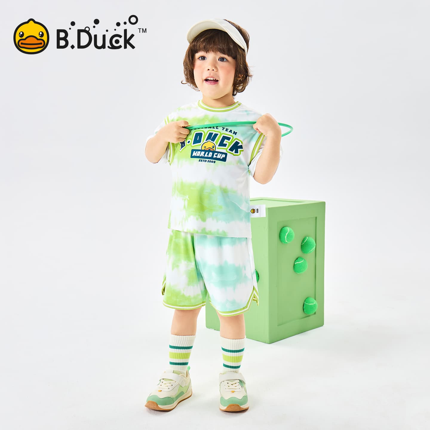 B.DUCK T Рубашка Шорты Комплект Магия Цветы Разборный Обруч И Лето Подростки - изображение 5