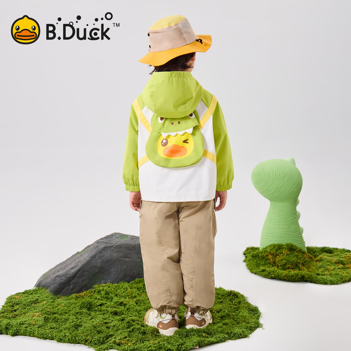 B.Duck Светло-бежевый белый Kids Куртки - изображение 7