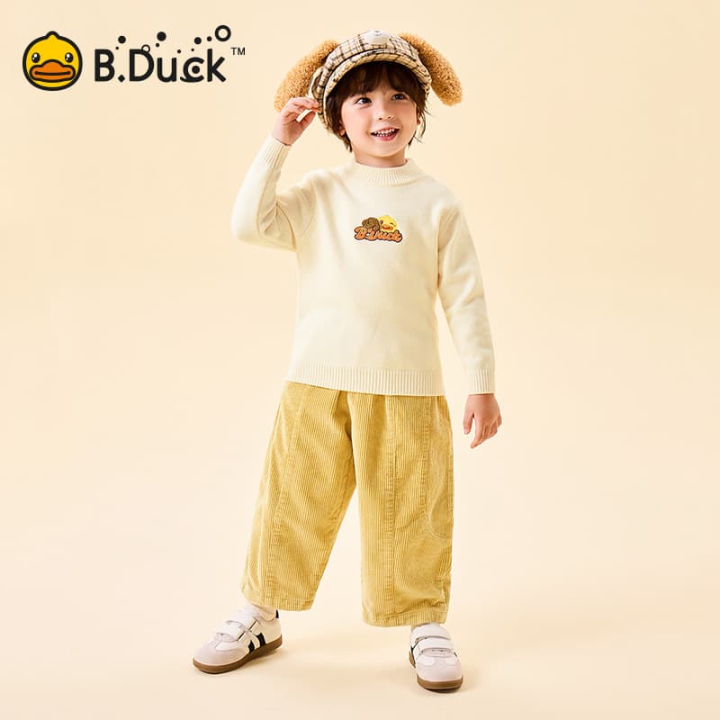 B.Duck Светло-бежевый белый Kids Свитера - изображение 8