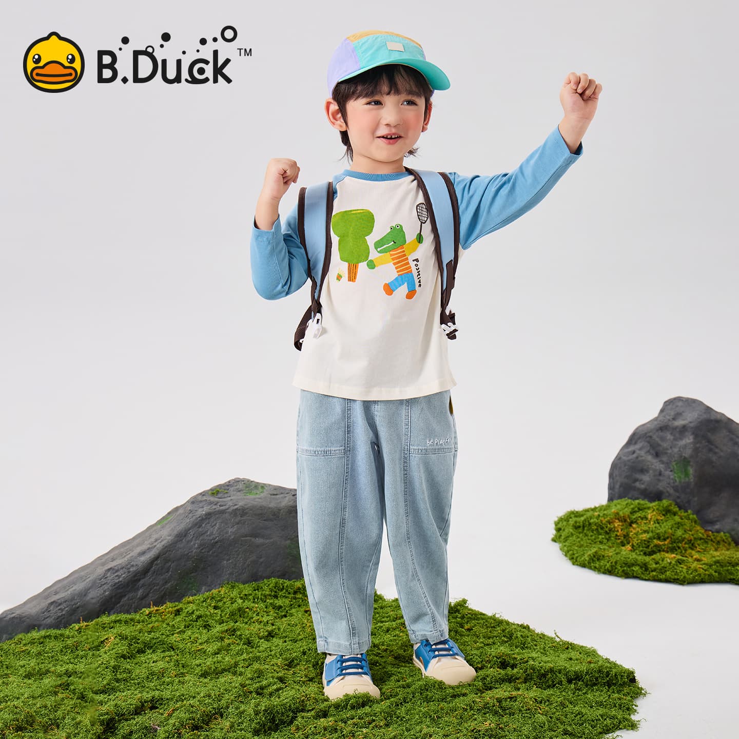 B.DUCK Светло-синие Джинсы для детей - изображение 7
