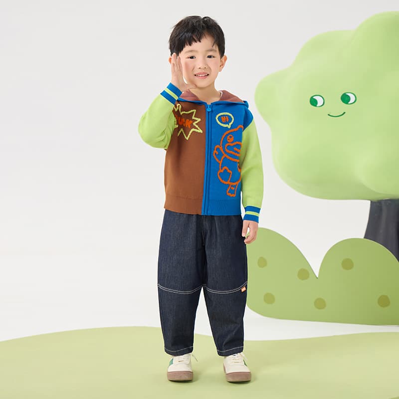 B.DUCK Collaboration Темно-синие Джинсы KIDS - изображение 7