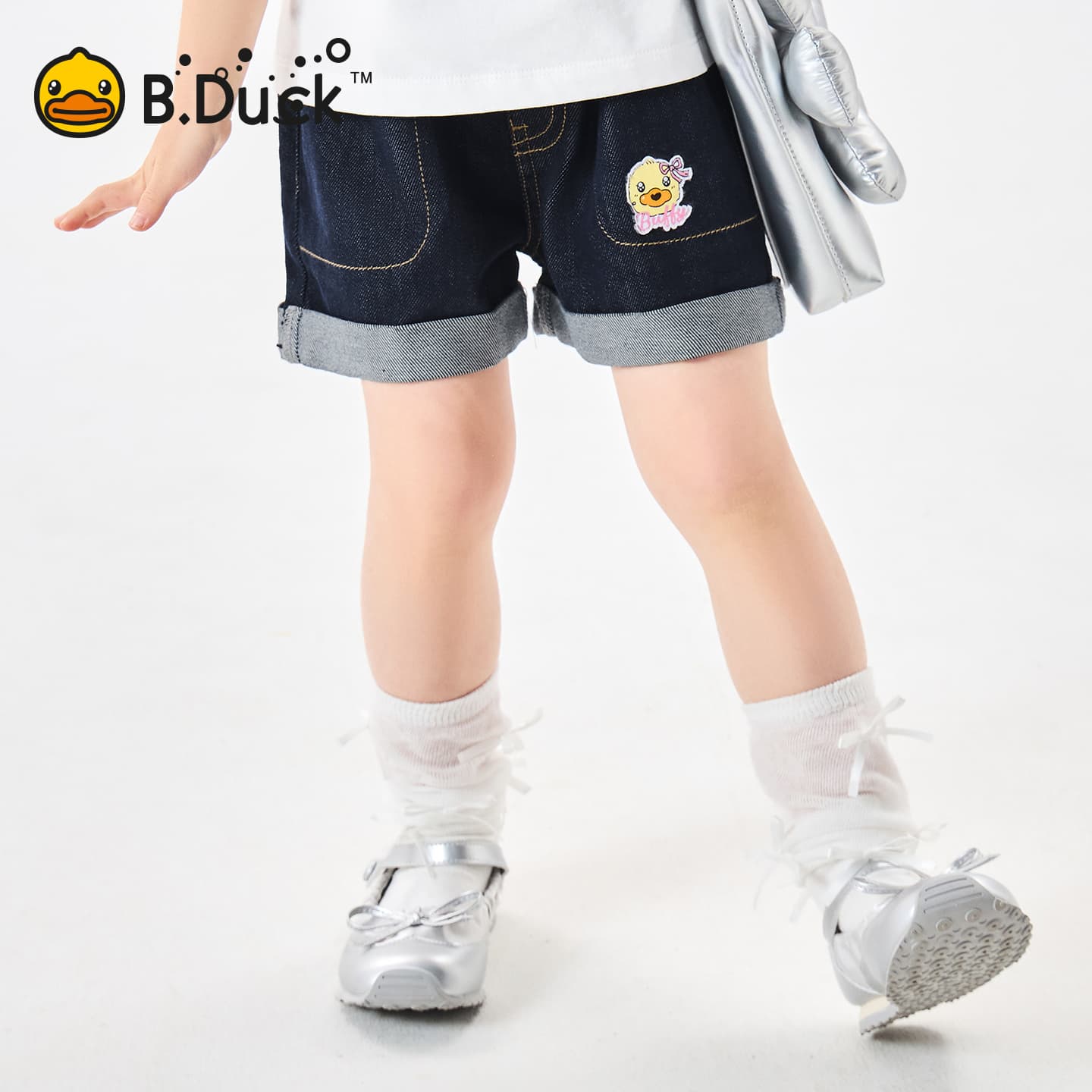 B.Duck Разборный обруч и Летние джинсовые шорты для подростков - изображение 3