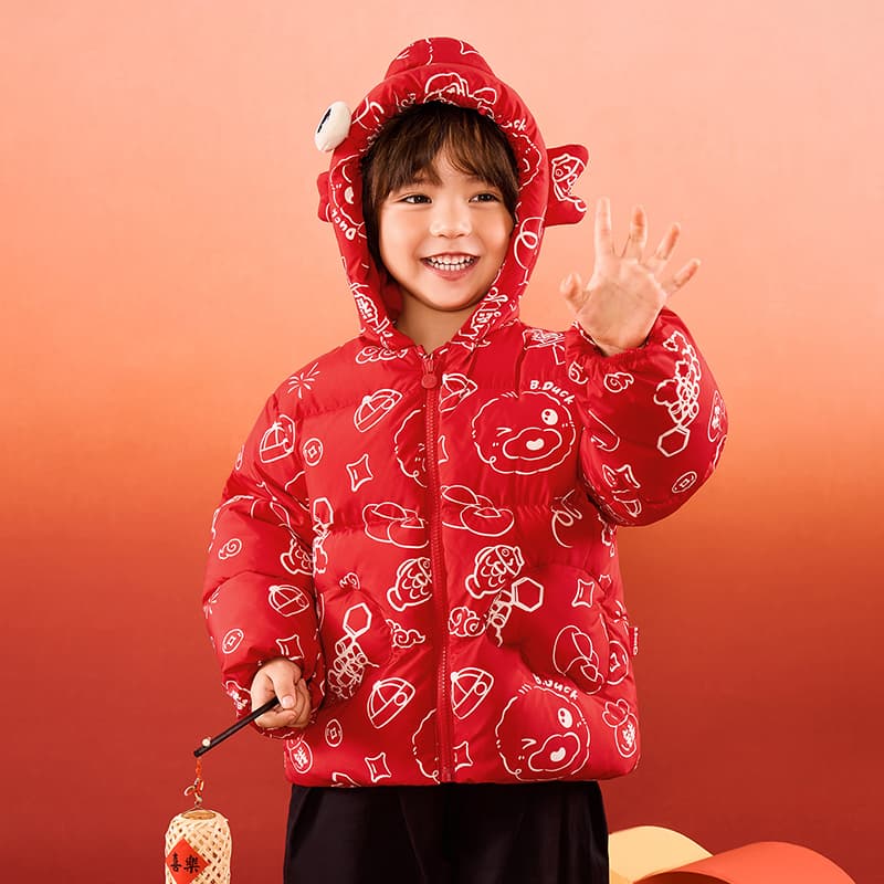 B.DUCK Collaboration Китай Красный KIDS Пуховики - изображение 3