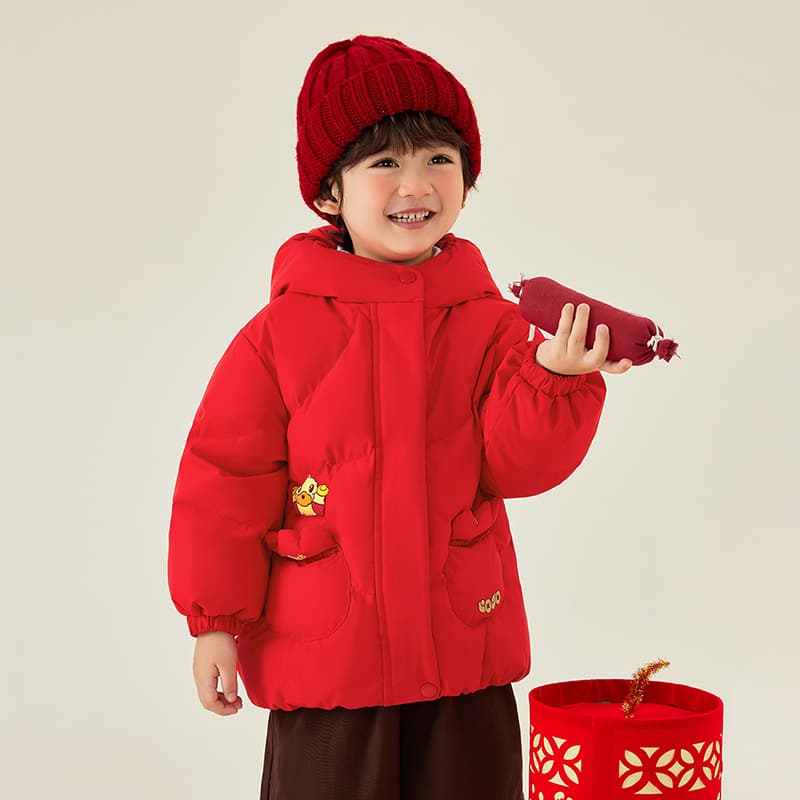 B.Duck Китай Красный Kids Пуховые Куртки - изображение 6