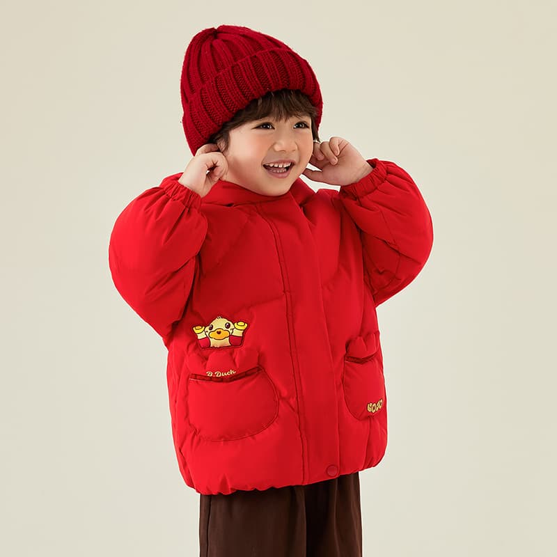 B.Duck Китай Красный Kids Пуховые Куртки - изображение 5