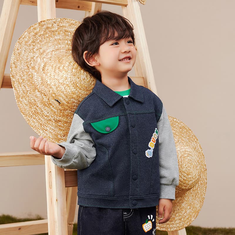 B.Duck Темно-синий Kids Куртки - изображение 6
