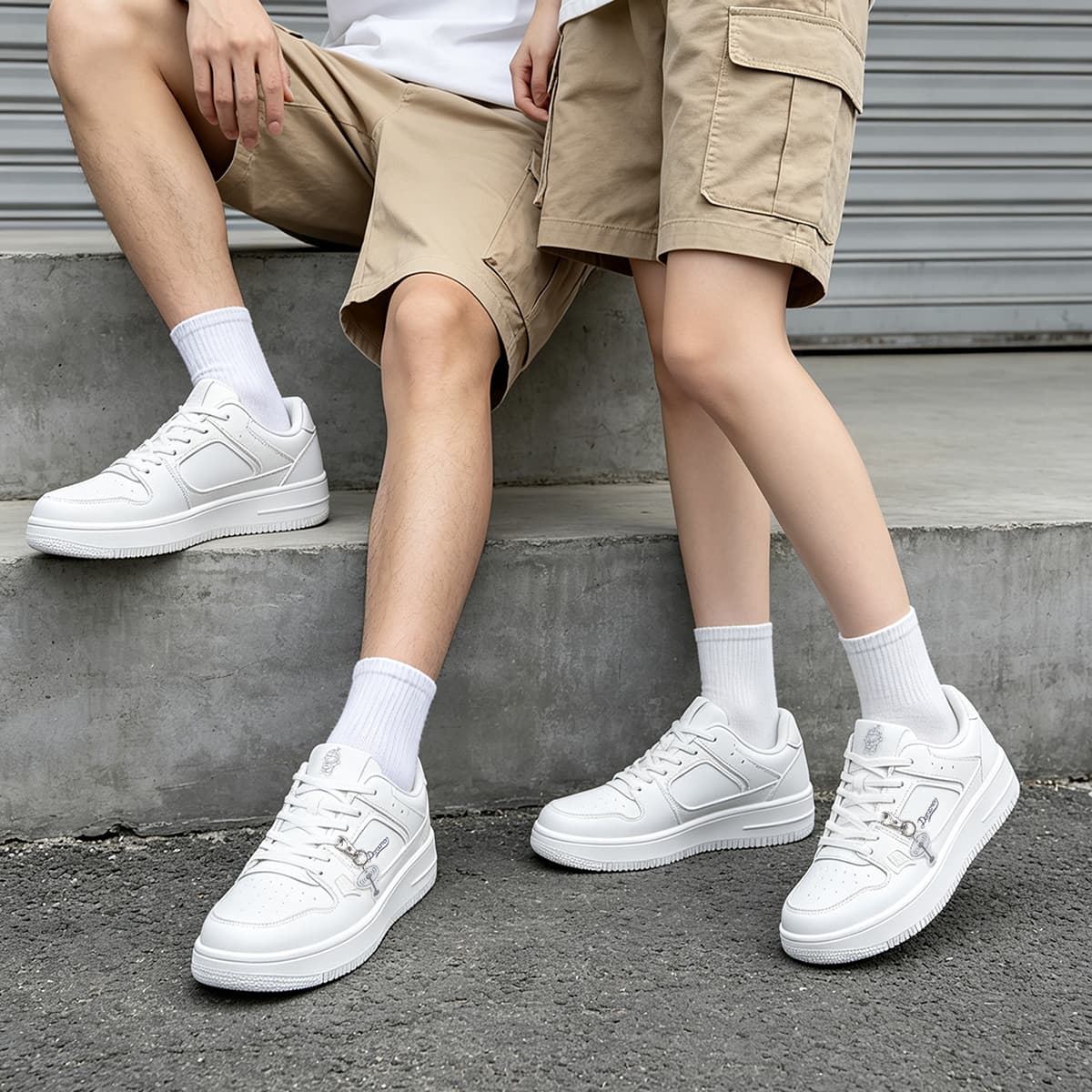 Кроссовки Дораэмон Skate Shoes Low-Top Белый (Стиль подвески) Унисекс - изображение 8