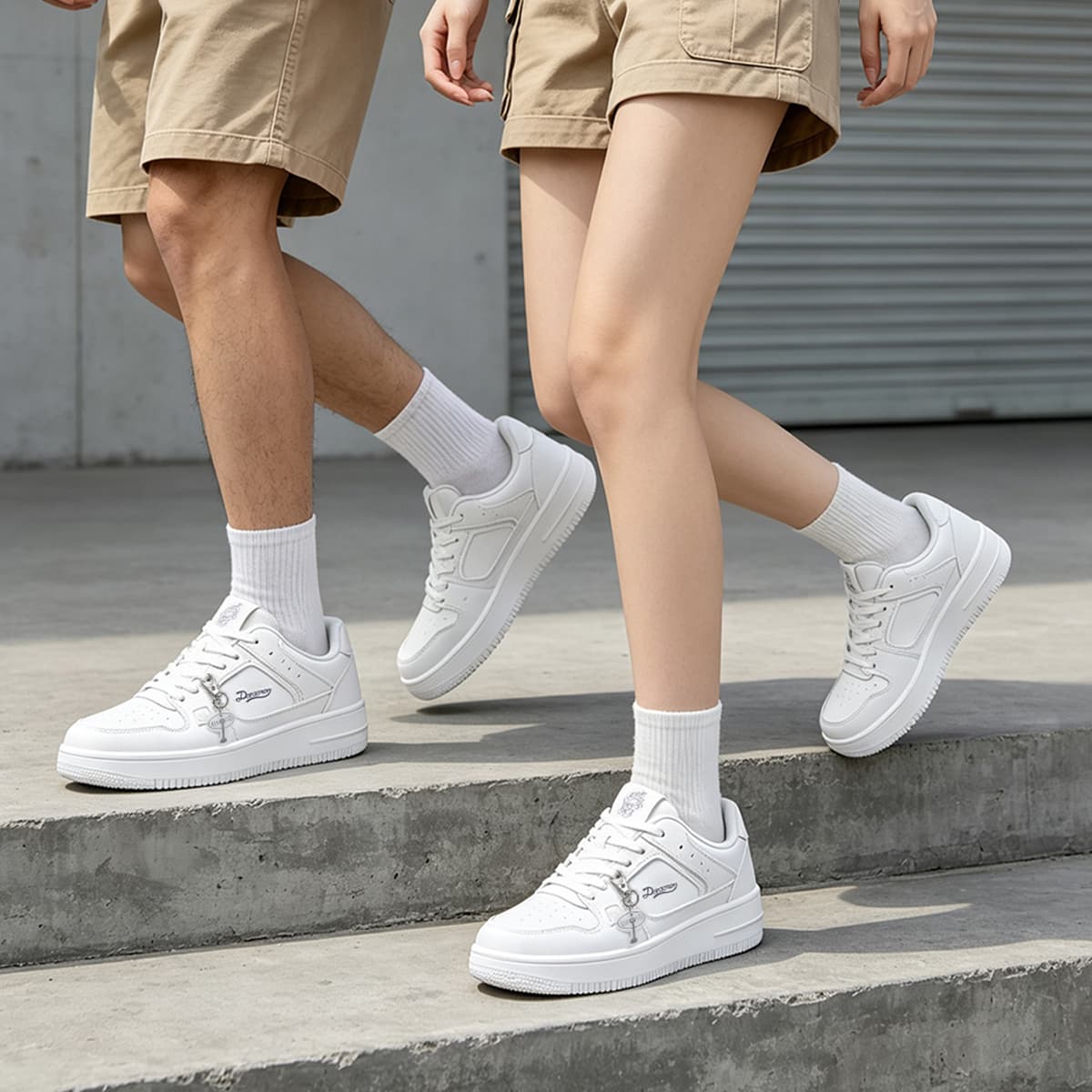 Кроссовки Дораэмон Skate Shoes Low-Top Белый (Стиль подвески) Унисекс - изображение 7