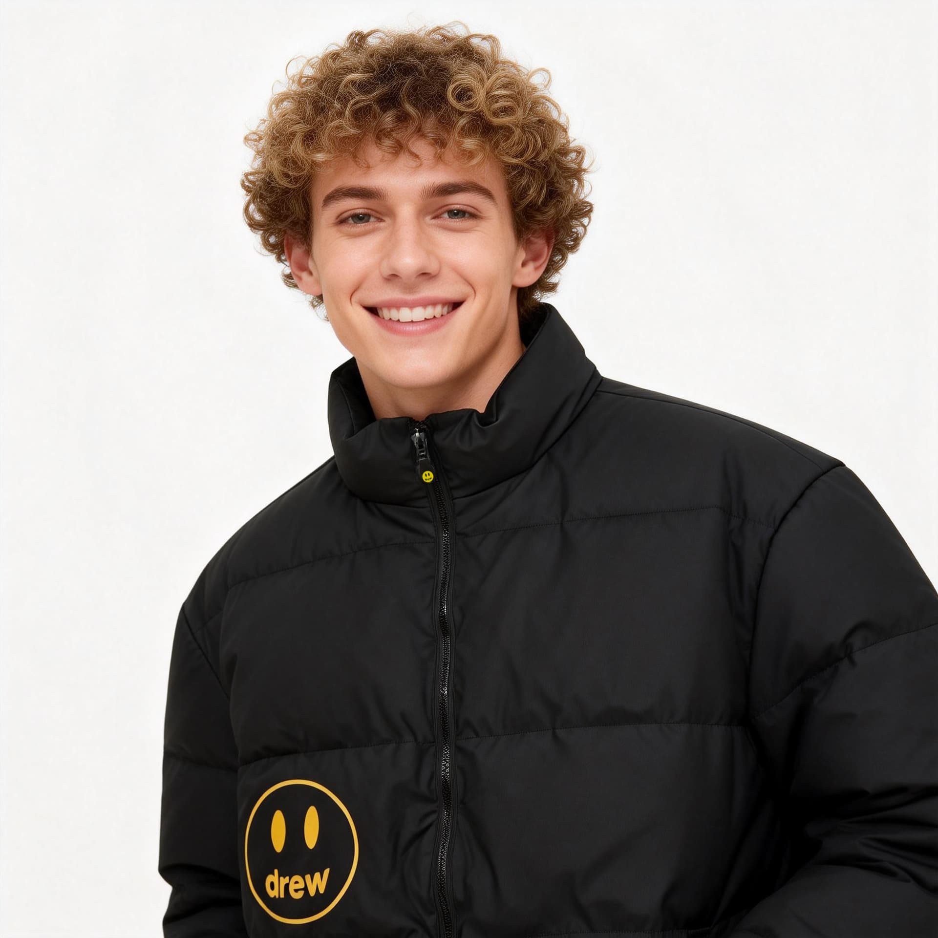 Зимняя куртка пуховик Drew House FW21 Mascot Puffer Jacket Mascot Black - изображение 3
