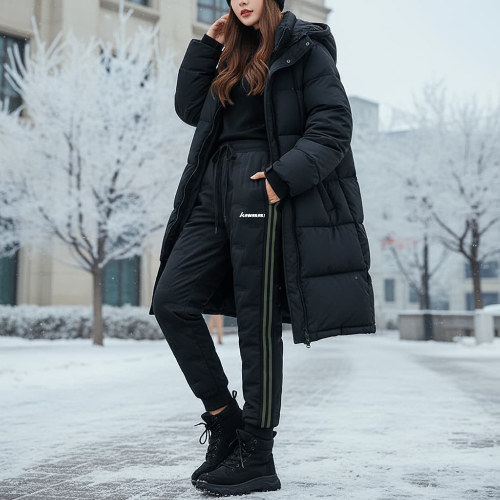 Kawasaki Unisex Down Pants Кавасаки Унисекс Пуховые Штаны - изображение 4