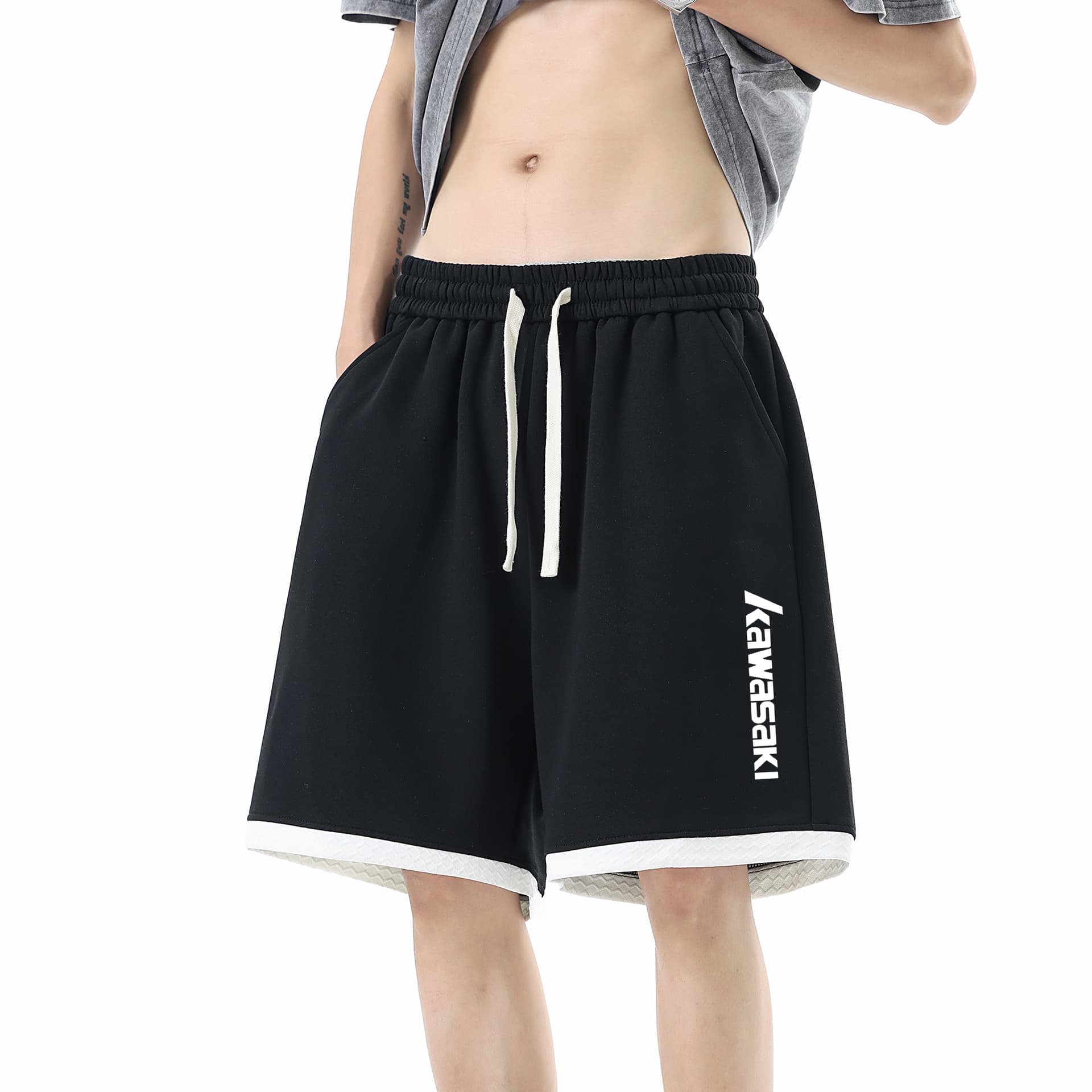 Шорты Kawasaki Unisex Casual Shorts Кавасаки Унисекс Повседневные Шорты - изображение 4