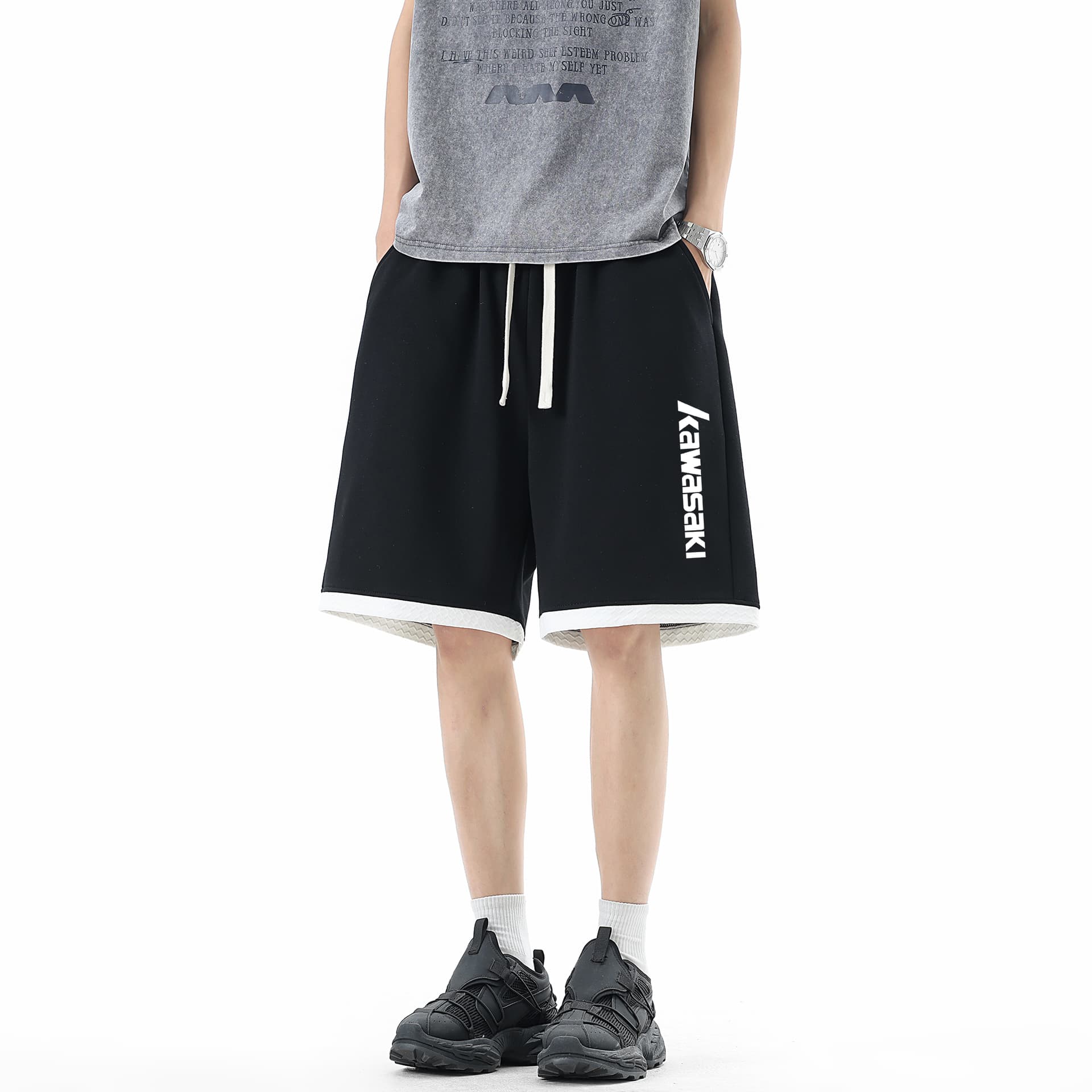 Шорты Kawasaki Unisex Casual Shorts Кавасаки Унисекс Повседневные Шорты - изображение 3
