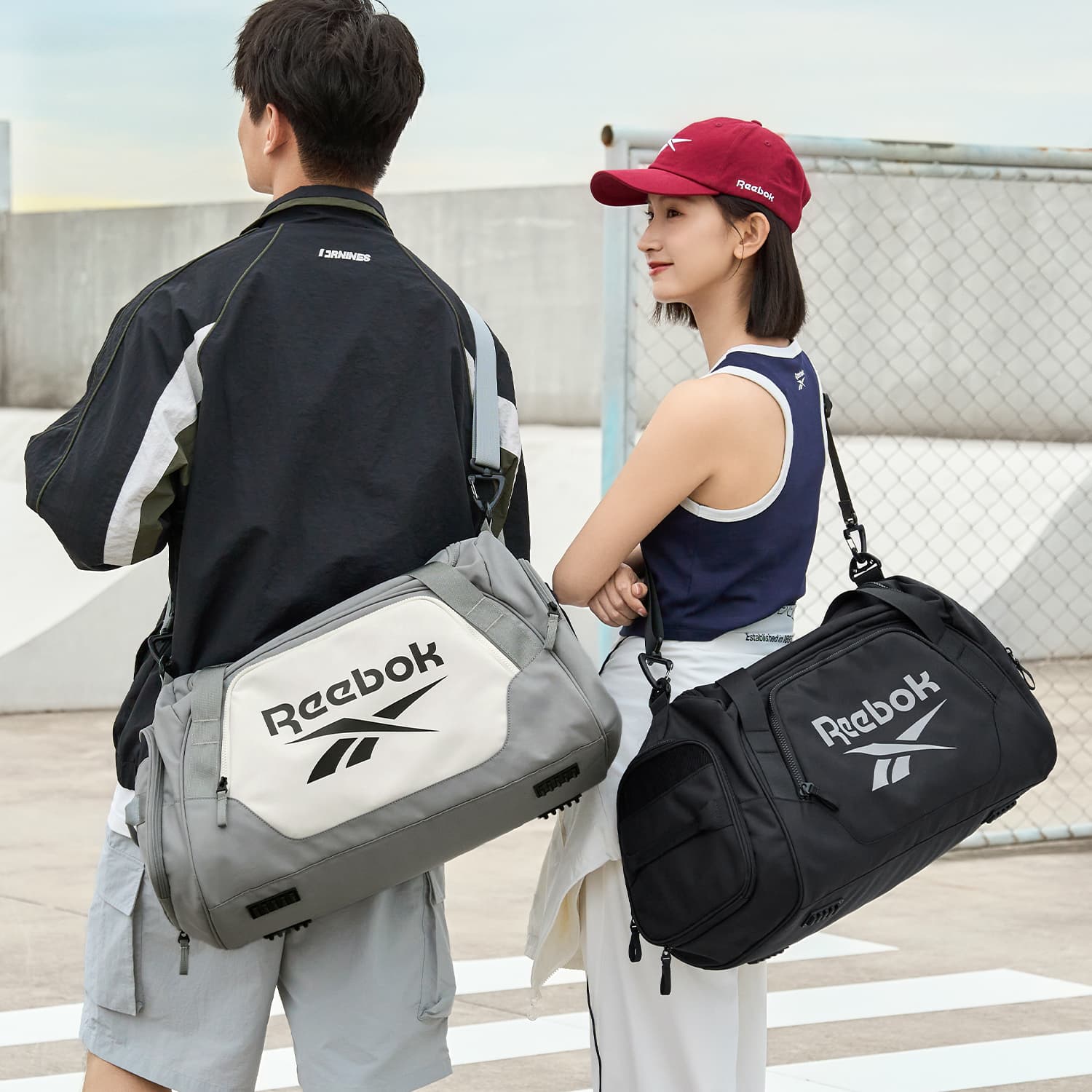 Спортивная сумка Reebok Ткань Сумка Дорожная Сумка Унисекс Многоцветная - изображение 3