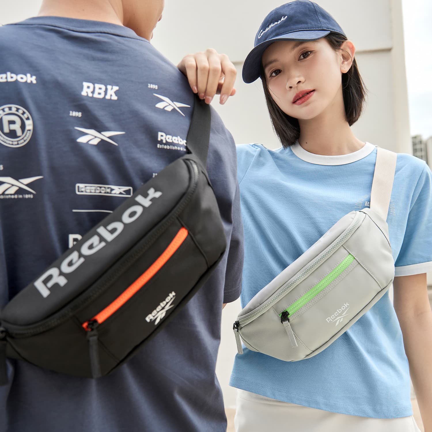 Поясная сумка Reebok Ткань Талия Сумка Обхват груди Сумка Обычный (стандартный) Унисекс Многоцветный - изображение 7